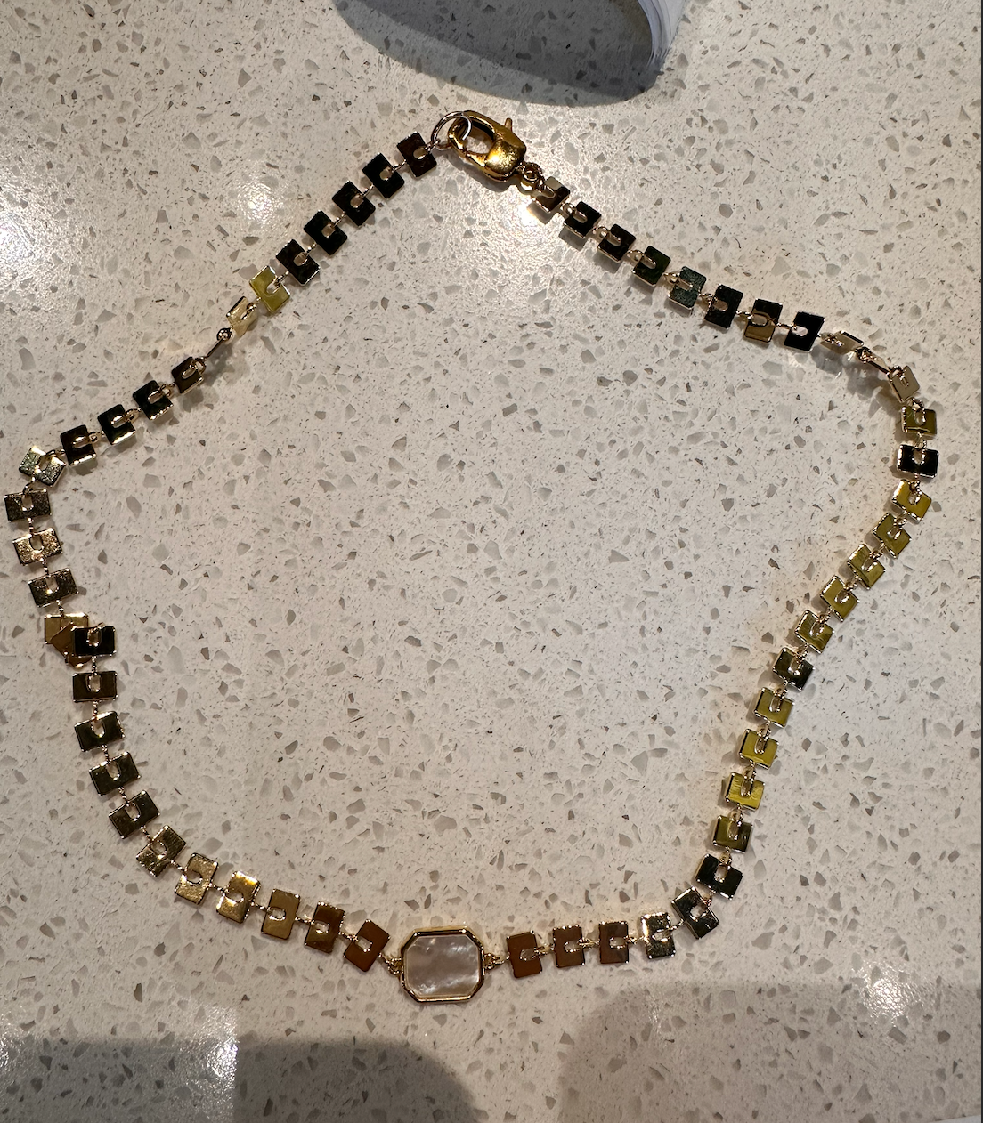 Mother Of Pearl Collar Necklace