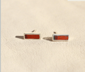 Styx Studs - Red Jasper