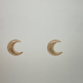Crescent Moon Studs