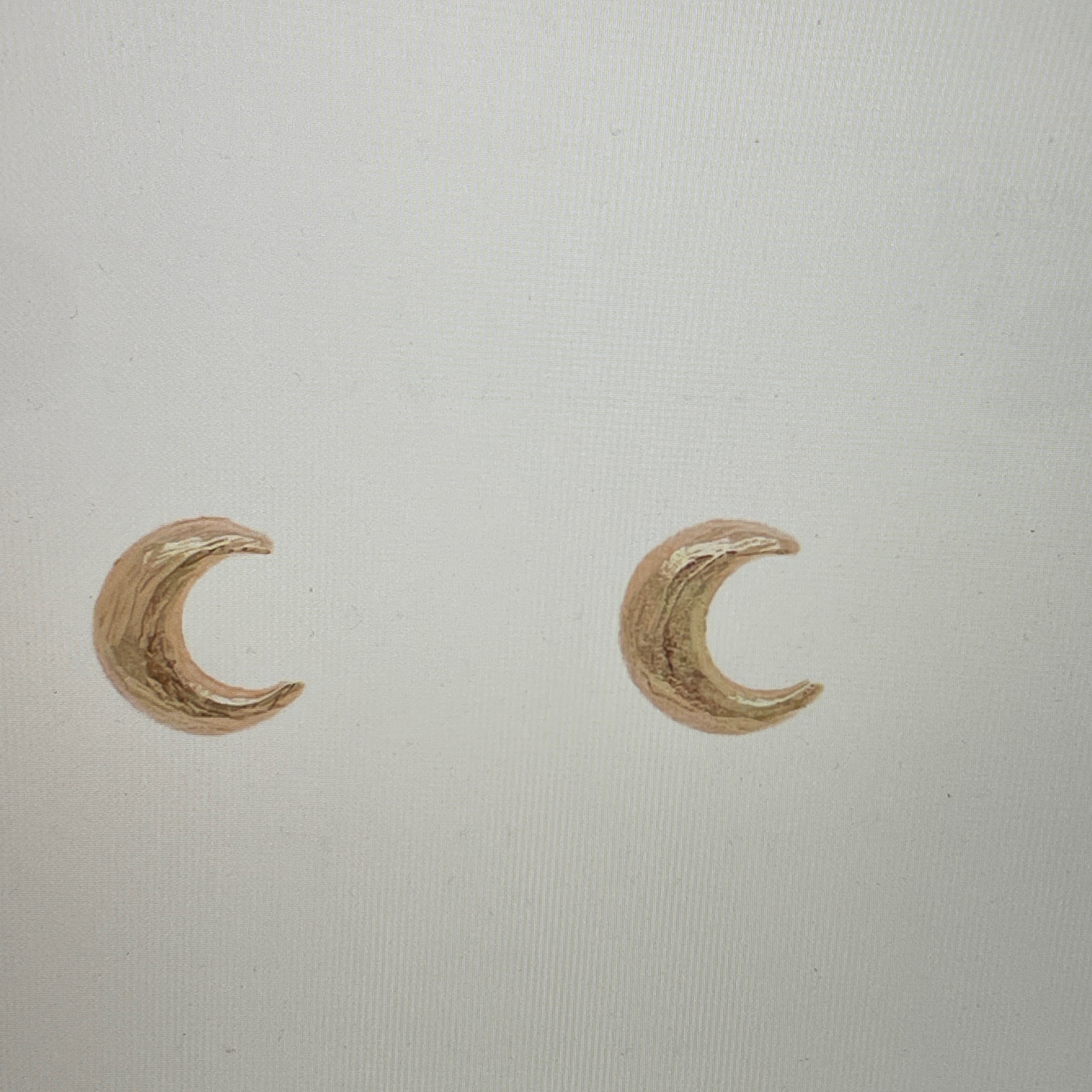 Crescent Moon Studs
